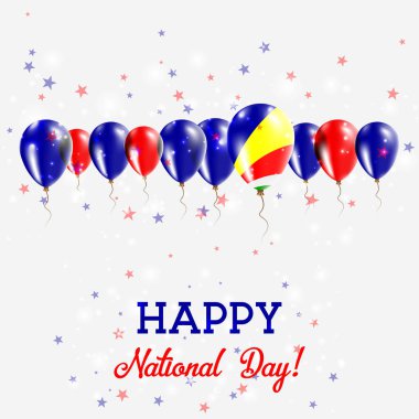 Seyşeller Bağımsızlık günü pırıl pırıl vatansever Poster Mutlu Bağımsızlık günü kartı Seyşeller ile