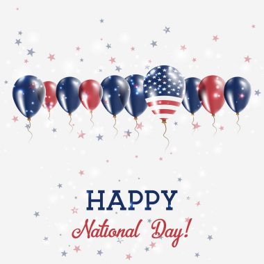 ABD Bağımsızlık günü pırıl pırıl vatansever Poster Mutlu Bağımsızlık günü kartı ile Birleşik