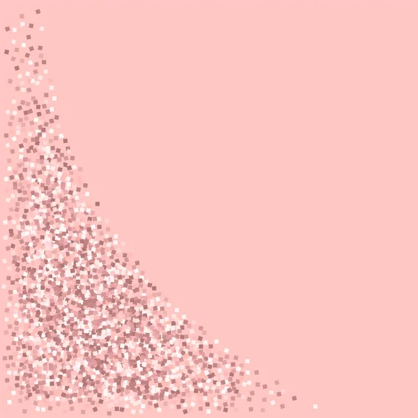 Pink gold glitter Bottom wave with pink gold glitter on pink background