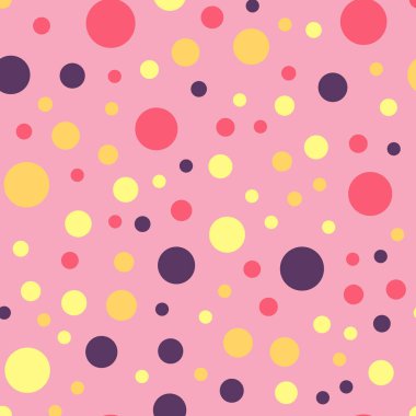 Parlak 25 renkli lekeli Dikişsiz desen arka plan Mesmeric klasik renkli lekeli