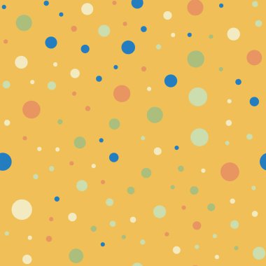 Parlak 6 renkli lekeli Dikişsiz desen arka plan mükemmel klasik renkli lekeli