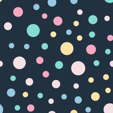 Renkli lekeli seamless modeli üzerinde siyah 9 arka plan adil klasik renkli lekeli Tekstil