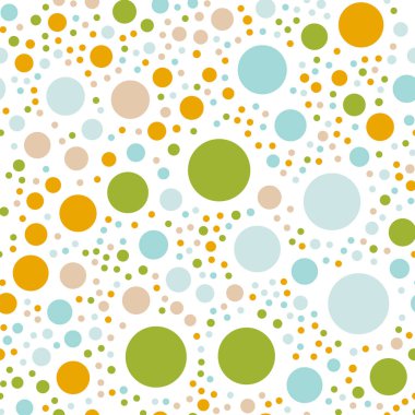 Renkli lekeli Dikişsiz desen beyaz 1 üzerinde arka plan olağanüstü klasik renkli lekeli