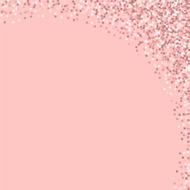 Pembe altın glitter soyut sağ üst köşede pembe altın glitter ile pembe arka plan adil vektör
