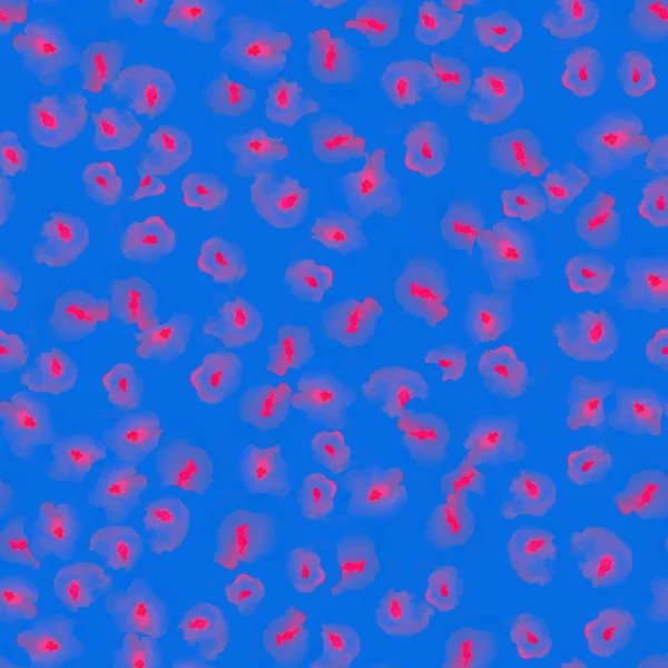Finom, virágmintás kék selymes akvarell varrat nélküli mintát káprázatos akvarell absztrakt — Stock Fotó