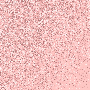 Pembe arka plan etkileyici vektör üzerinde pembe altın glitter ile pembe altın glitter soyut dağılım