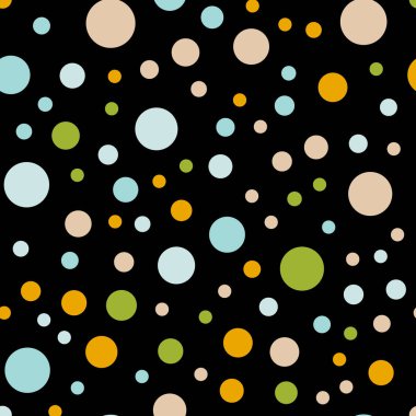 Siyah 1 renkli lekeli Dikişsiz desen arka plan güzel klasik renkli lekeli