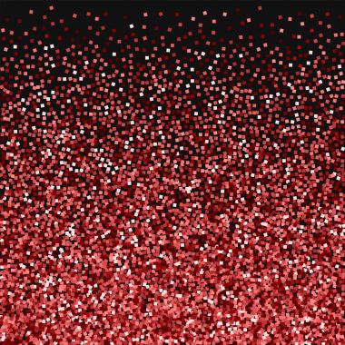 Kırmızı altın glitter alt gradyan siyah üzerine kırmızı altın glitter ile büyüleyici vektör arka plan