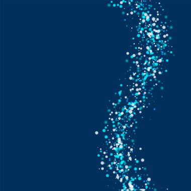 Dalga ile derin mavi arka plan olağanüstü üzerinde şaşırtıcı yağan kar yağan kar değil şaşırtıcı