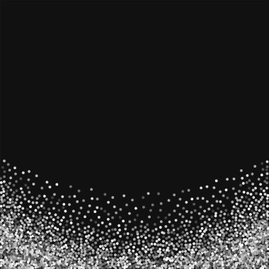 Siyah arka planda iyi vektör yuvarlak altın glitter ile yuvarlak altın glitter soyut alt