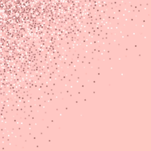 Pink gold glitter Scattered top left corner with pink gold glitter on pink background Terrific