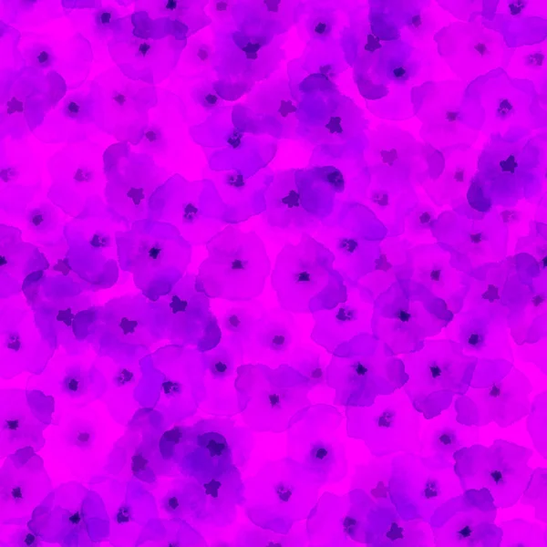 Jemný květinový vzor fialové hedvábné akvarel bezešvé vzor zářící akvarel abstrakt — Stock fotografie