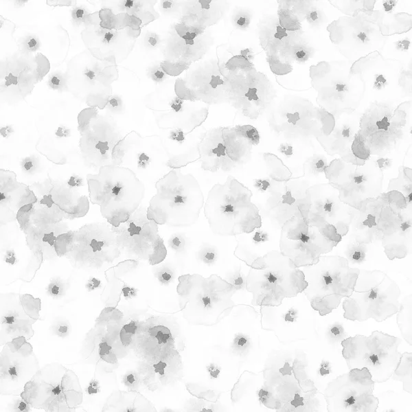Delicate floral pattern Grey silky watercolor seamless pattern Powerful watercolor abstract