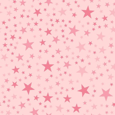 Pembe açık pembe renkli Captivating sonsuz rasgele dağınık pembe üzerinde seamless modeli yıldız