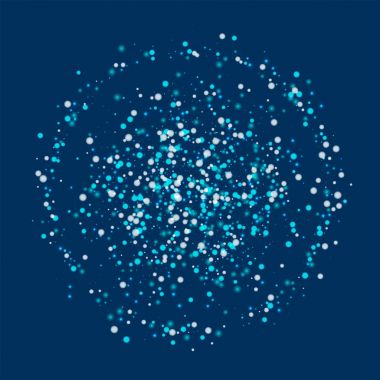 Derin mavi arka plan olağandışı üzerinde şaşırtıcı yağan kar ile şaşırtıcı düşen kar Çift Kişilik Daire