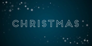 Noel tebrik kartı seyrek kar yağışı arka plan üzerinde mavi backgroundpretty seyrek kar yağışı