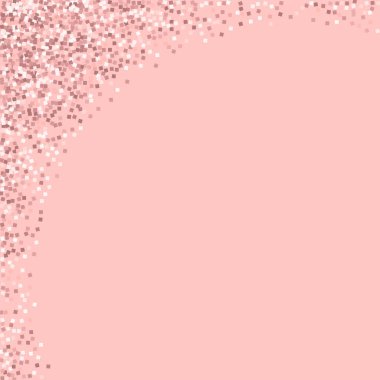 Pembe altın glitter soyut sol üst köşede pembe altın glitter ile pembe arka plan Beauteous