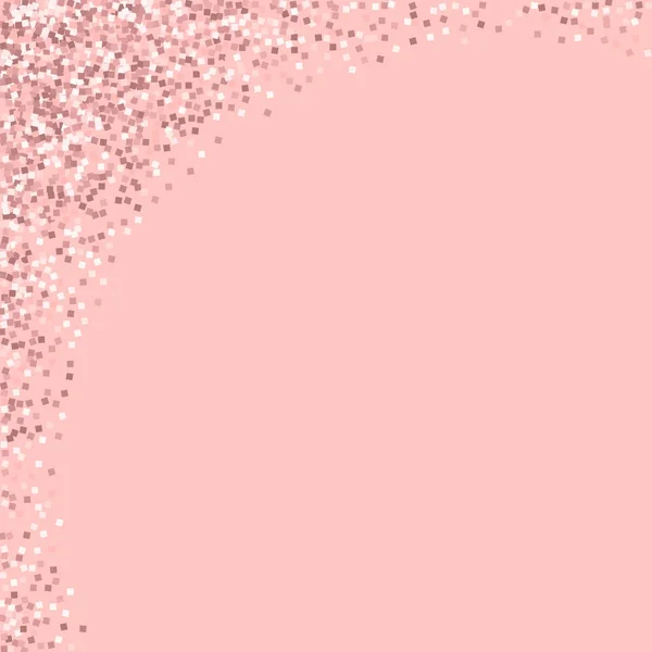 Pink gold glitter Abstract left top corner with pink gold glitter on pink background Beauteous