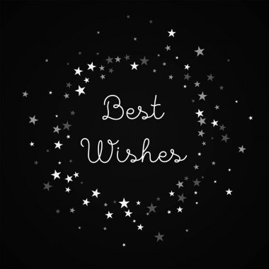 En iyi dileklerimle tebrik kartı rastgele sabit yıldızlar arka plan rastgele sabit yıldız kırmızı