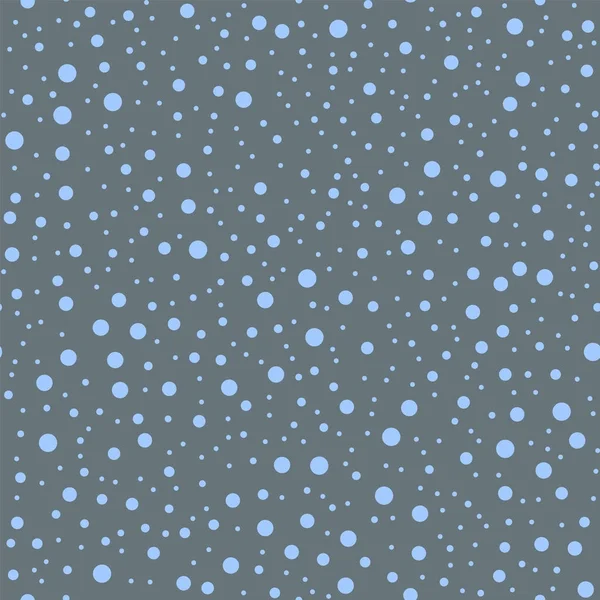 Mavi lekeli seamless modeli üzerinde gri arka plan memnuniyet klasik mavi lekeli Tekstil — Stok Vektör