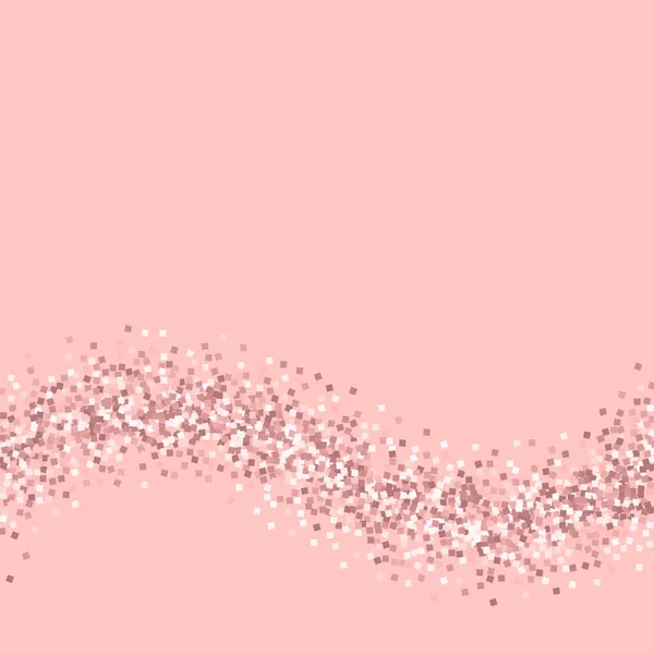 Rózsaszín arany csillogó alsó hullám rózsaszín arany csillogó rózsaszín háttér formás vektor — Stock Vector