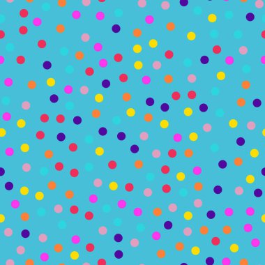 Memphis stili puantiyeli seamless modeli üzerinde mavi arka plan iyi modern memphis polka noktaları