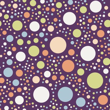 Parlak 11 renkli lekeli Dikişsiz desen arka plan harika klasik renkli lekeli