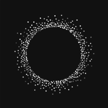 Gümüş Sim küçük yuvarlak şekli ile Gümüş Sim siyah arka planda çok vektör
