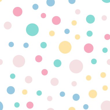 Renkli lekeli Dikişsiz desen beyaz 9 üzerinde arka plan harika klasik renkli lekeli