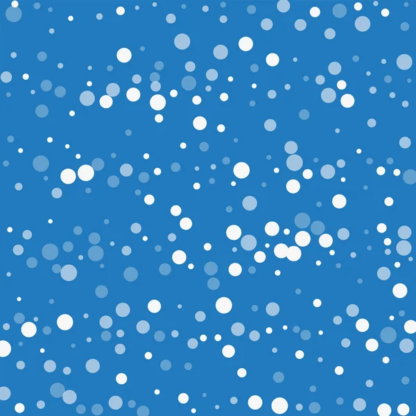Caída de puntos blancos Líneas de dispersión caóticas con caída de puntos blancos sobre fondo azul Vector — Archivo Imágenes Vectoriales