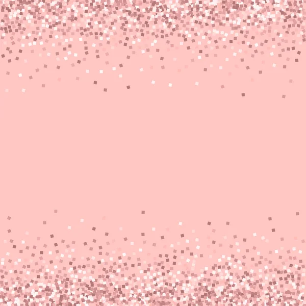 Ροζ glitter χρυσό συνόρων με ροζ χρυσό glitter σε ροζ φόντο κομψό διανυσματικά εικονογράφηση — Διανυσματικό Αρχείο