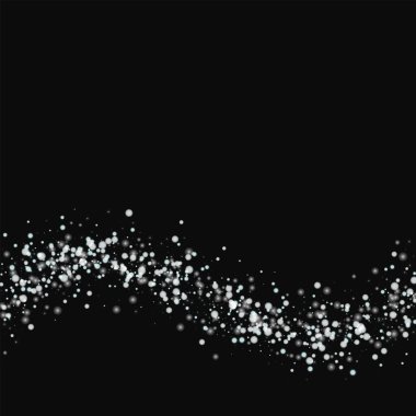 Şaşırtıcı yağan kar alt dalga siyah arka planda tuhaf vektör şaşırtıcı yağan kar ile