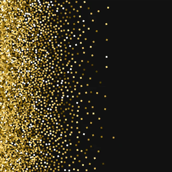 Gold glitter Scatter left gradient with gold glitter on black background Terrific Vector