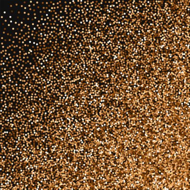 Kırmızı yuvarlak altın glitter soyut rasgele dağılım ile siyah zemin üzerine kırmızı yuvarlak altın glitter