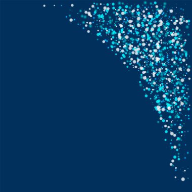 Düşen kar üst sağ köşe derin mavi şaşırtıcı yağan kar ile şaşırtıcı arka plan Ravishing