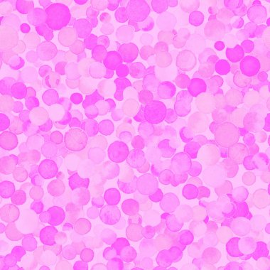 Suluboya konfeti seamless modeli el boyalı şirin daireli suluboya konfeti daire mor