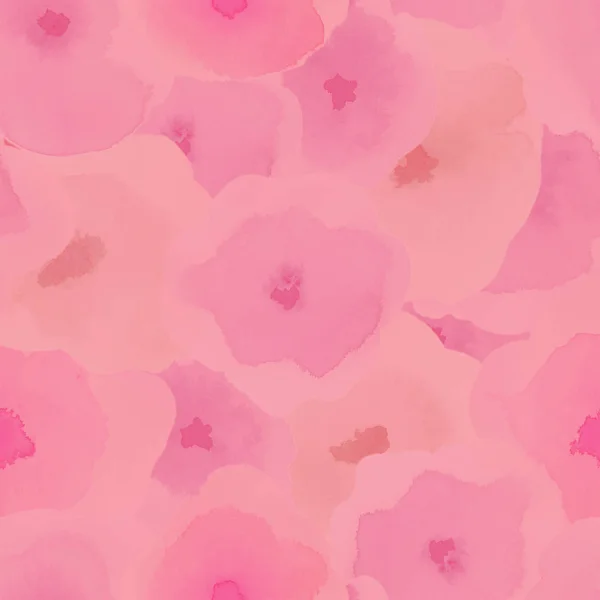Délicat motif floral Aquarelle soyeuse rose motif sans couture Aquarelle vibrante abstraite — Photo