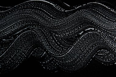 Beyaz sabun doku adil beyaz köpük üzerinde siyah arka plan el yapımı hipster köpük doku soyut