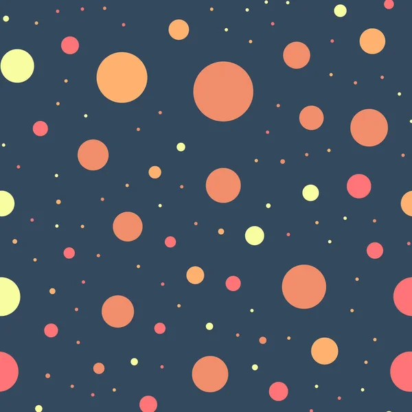 Kolorowe kropki wzór 21 jasne tło fajne klasyczne kolorowe groszki — Wektor stockowy