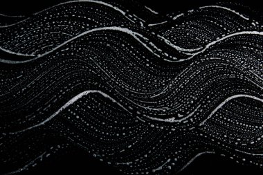 Beyaz sabun doku siyah arka planda el yapımı hipster köpük doku soyut ışık saçan beyaz köpük