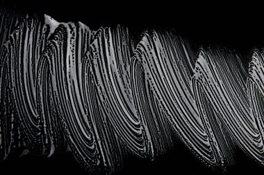 Beyaz sabun doku siyah arka planda el yapımı hipster köpük doku muhteşem beyaz köpük