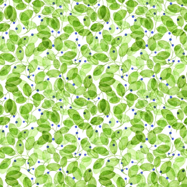 Foliage Seamless Pattern Light green Watercolor Abstract Background Hand Painted resplendent Art