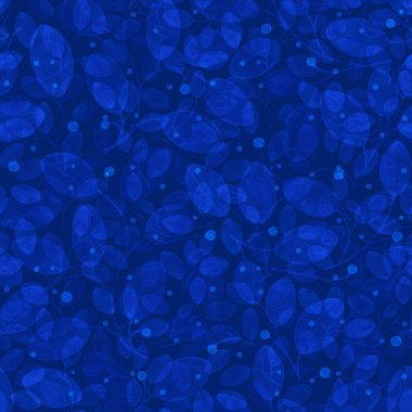 Yeşillik Dikişsiz desen Indigo suluboya soyut arka plan el boyalı mükemmel Art Print