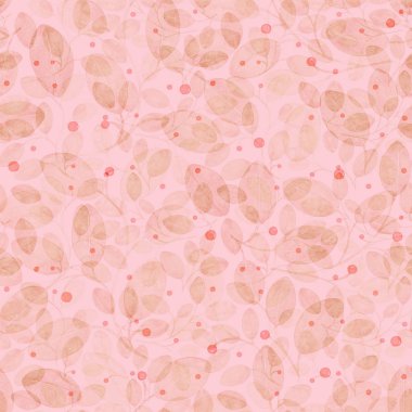 Yeşillik Dikişsiz desen kırmızı suluboya soyut arka plan el boyalı en iyi Art Print