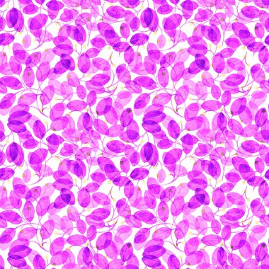 Yeşillik Dikişsiz desen mor suluboya soyut arka plan el boyalı inanılmaz Art Print