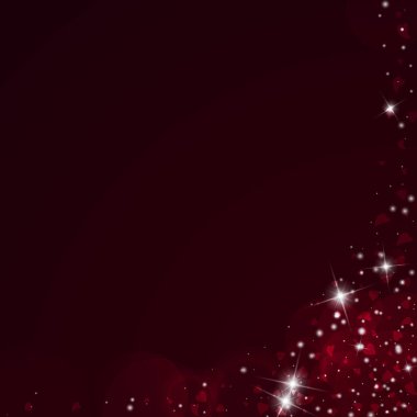 Sabit kalpler Sevgililer arka plan soyut sağ alt köşesinde şarap kırmızı arka plan düşüyor