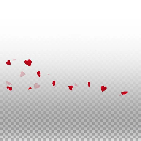 3D srdce valentine čtvercový obrazec pozadí na průhledné mřížky světlé pozadí 3d srdce — Stockový vektor