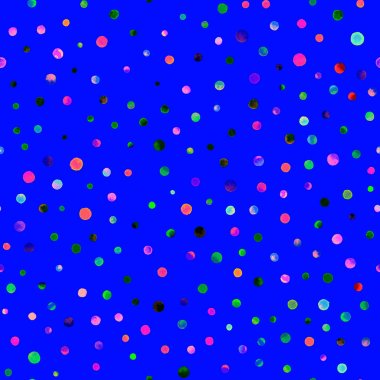 Suluboya konfeti seamless modeli el alışılmadık boyalı daireli suluboya konfeti daire