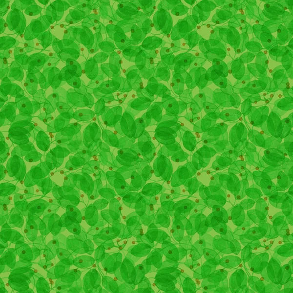 Laub nahtlose Muster grün Aquarell abstrakt Hintergrund Hand bemalt göttlichen Kunstdruck — Stockfoto