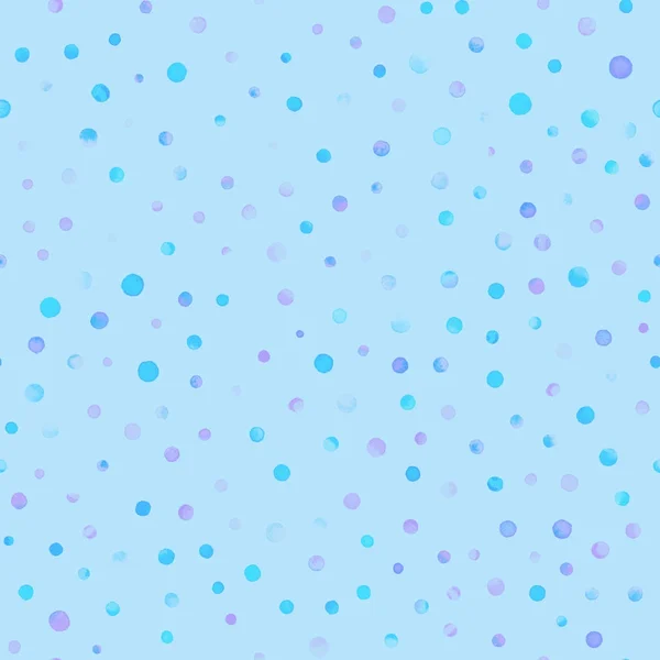 Aquarel confetti naadloze patroon Hand geschilderd levendige cirkels aquarel confetti cirkels — Stockfoto